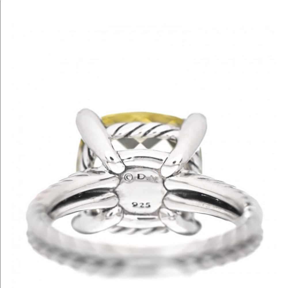David Yurman Chatelaine® Ring with Lemon Citrine and Pavé Diamonds - Picture 9 of 14